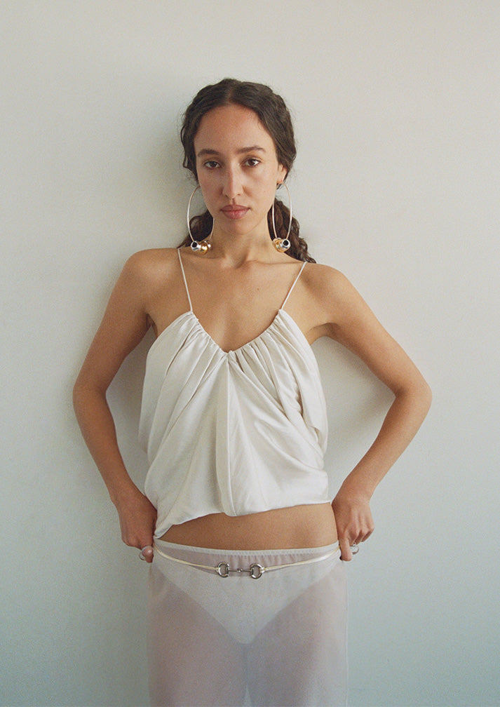 IVORY HORSEBIT CORD BELT