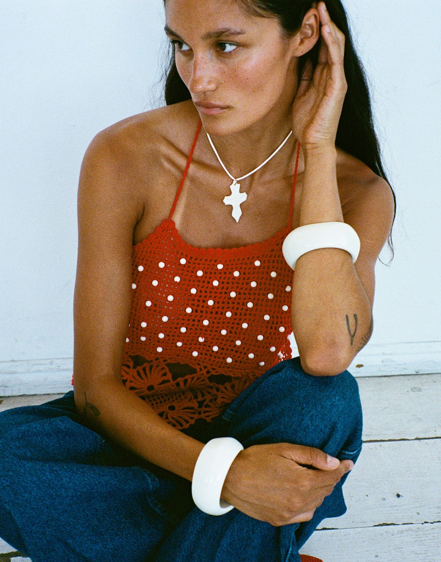 BLANCA CRUZ CORD NECKLACE