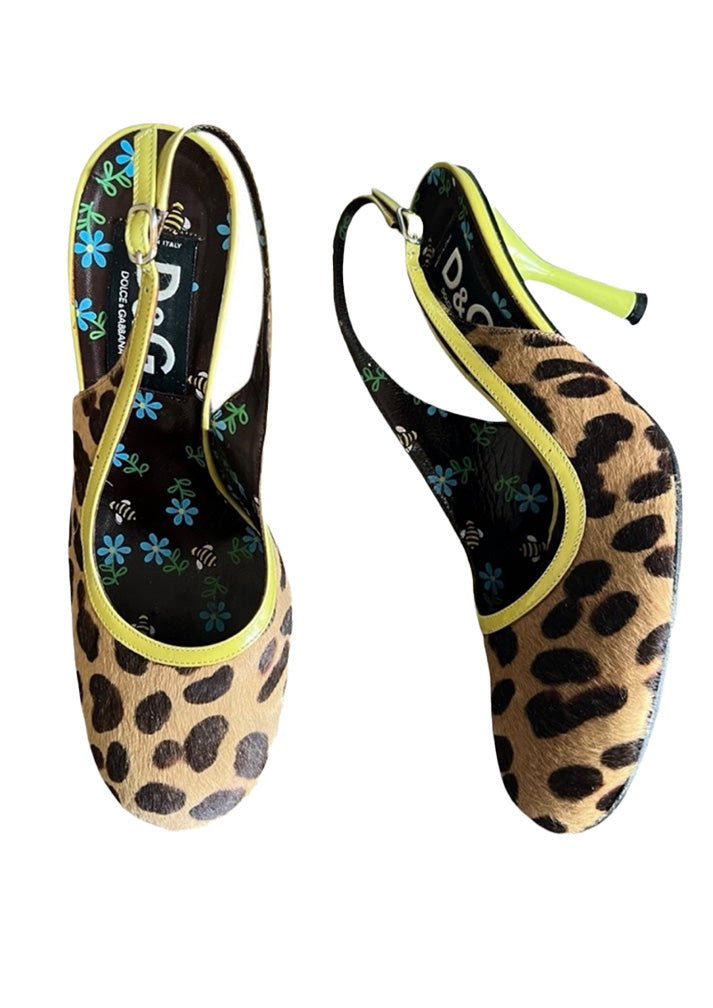 D&G LEOPARD HEELS- SIZE 39.5