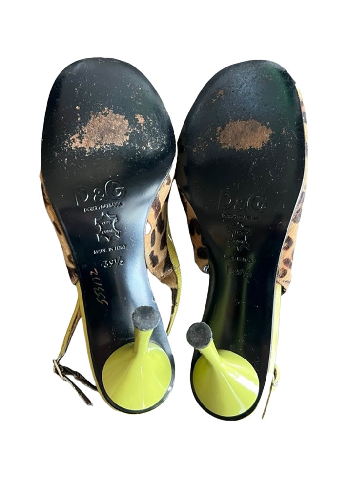 D&G LEOPARD HEELS- SIZE 39.5