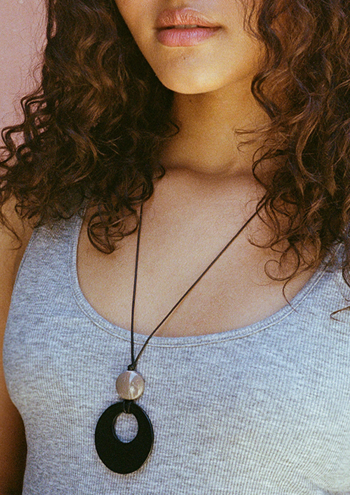 SATURN CORD NECKLACE