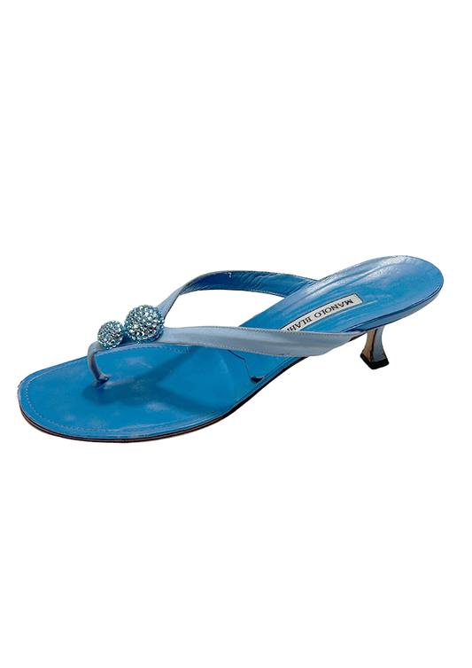 MANOLO BLAHNIK FLIP FLOPS -SIZE 41