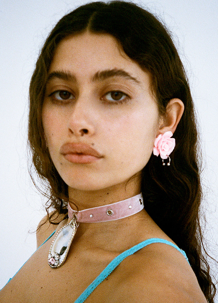 SIOUXSIE PINK EARRINGS