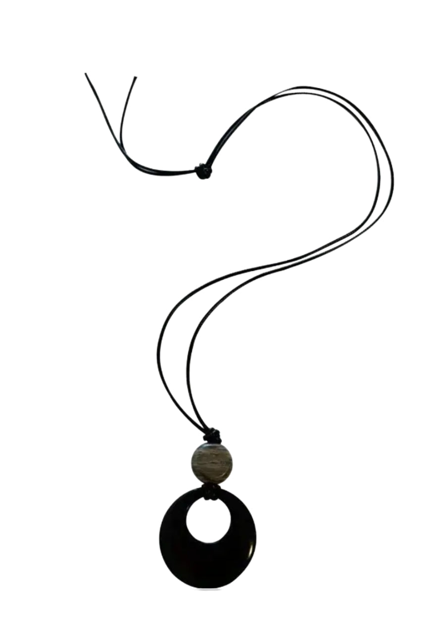 SATURN CORD NECKLACE