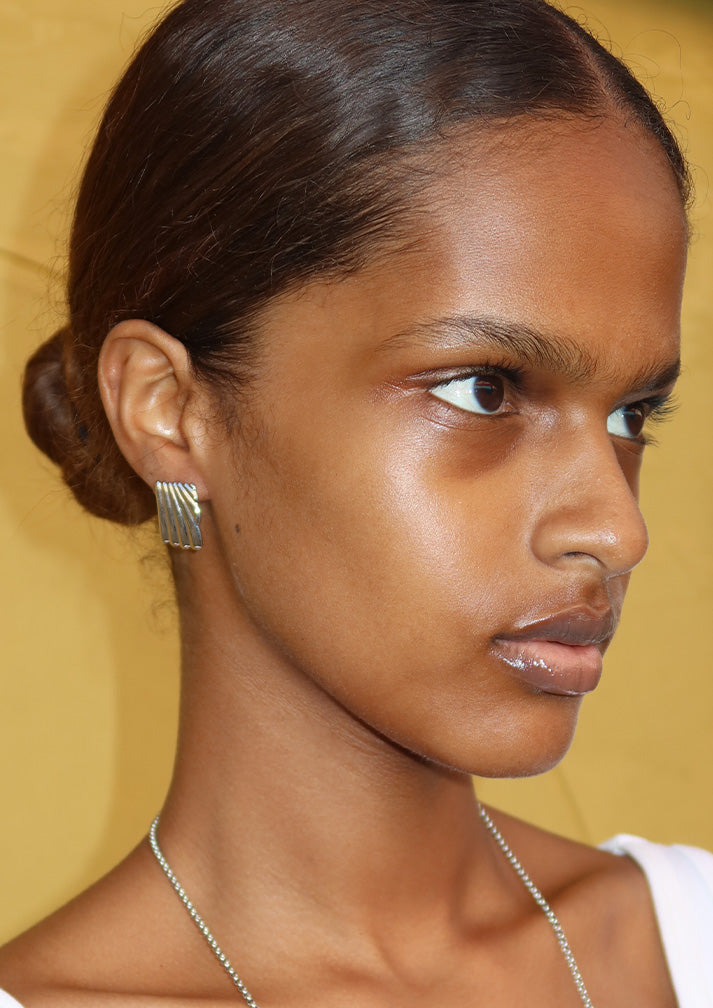 CROISSANT EARRINGS - SILVER