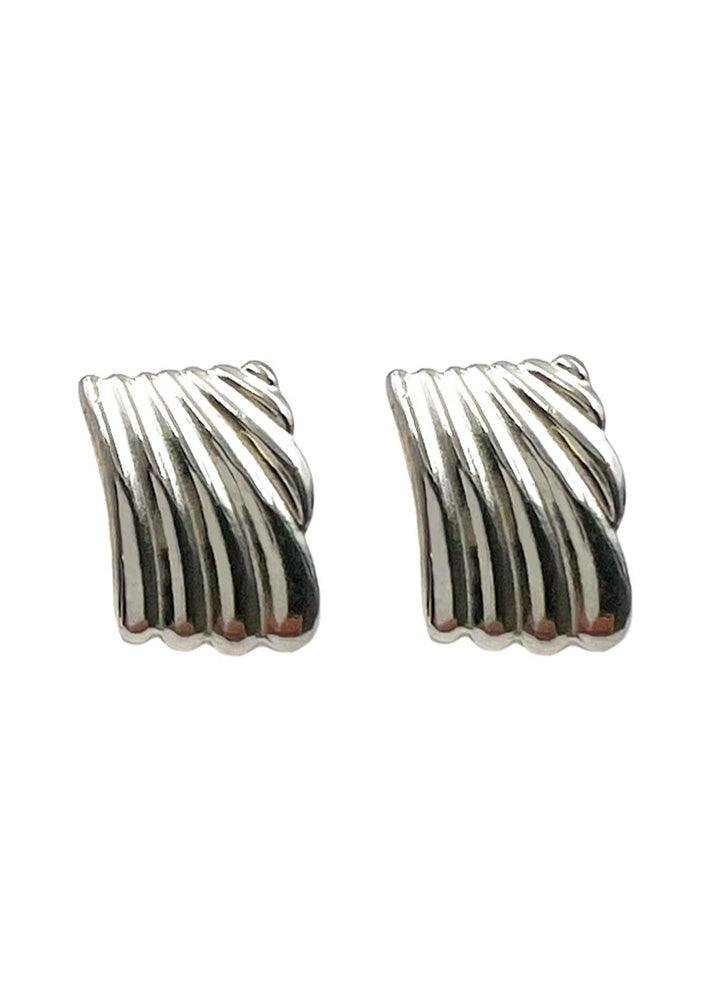 CROISSANT EARRINGS - SILVER