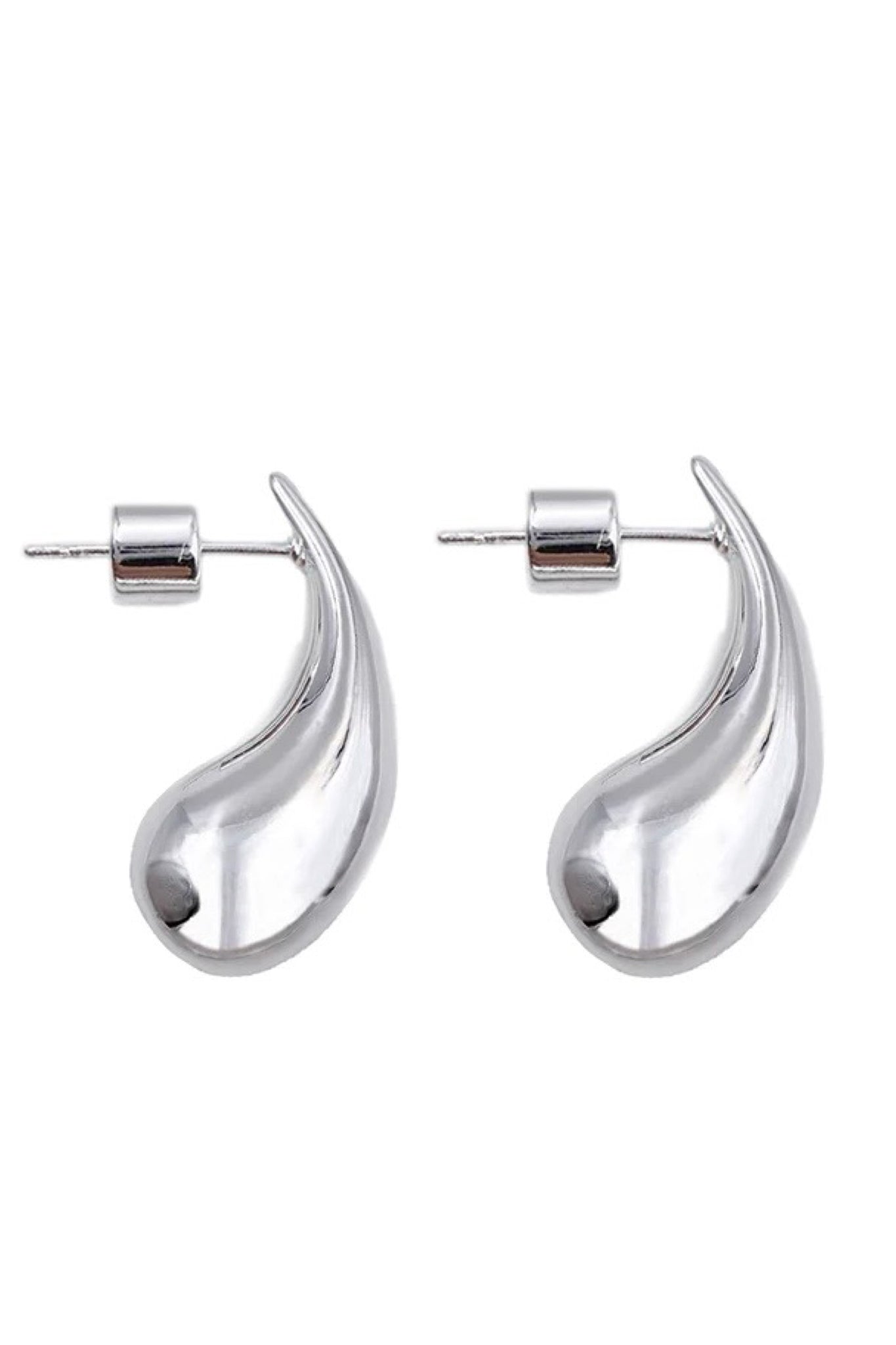 E-017 Sterling Silver Polish Teardrop Earrings – lildropsofjoy