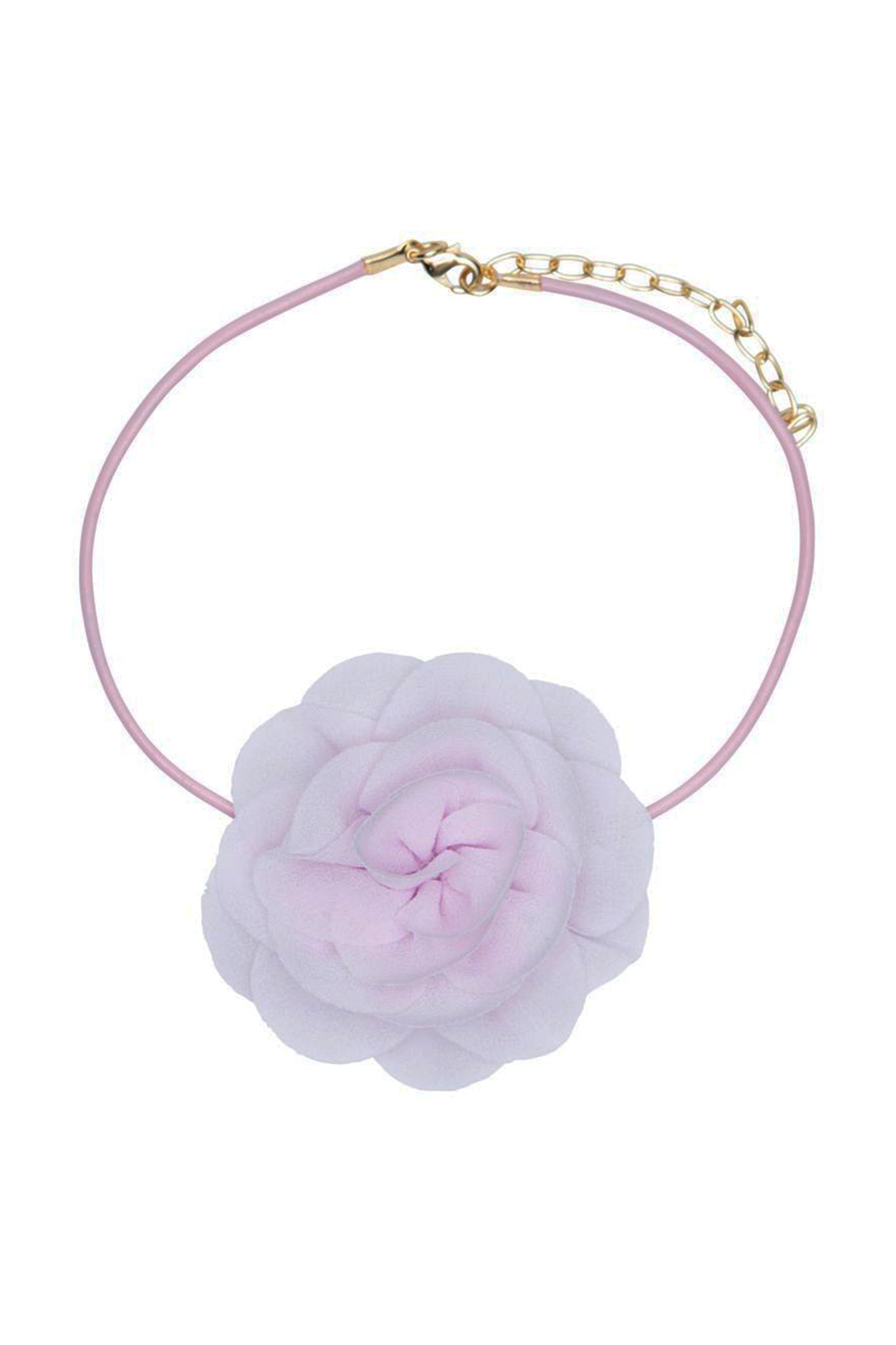 PINK ROSE CHOKER