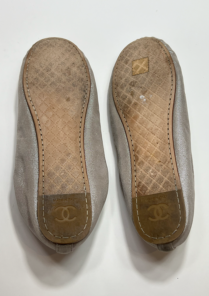 CHANEL BALLERINAS - SIZE 37.5