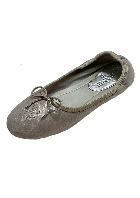 CHANEL BALLERINAS - SIZE 37.5