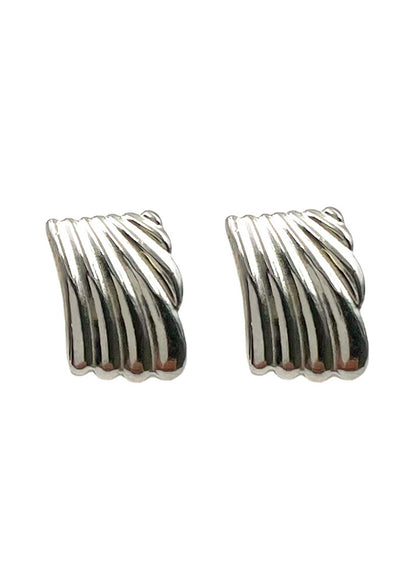CROISSANT EARRINGS - SILVER