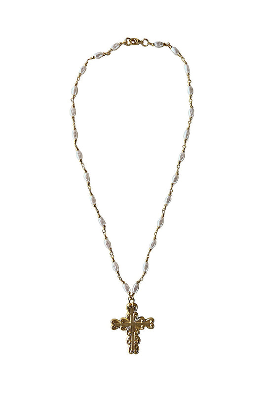 ROSARY CROSS NECKLACE