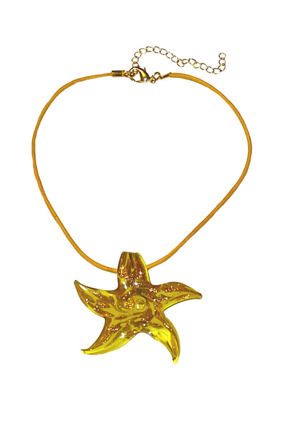 YELLOW STAR FISH NECKLACE
