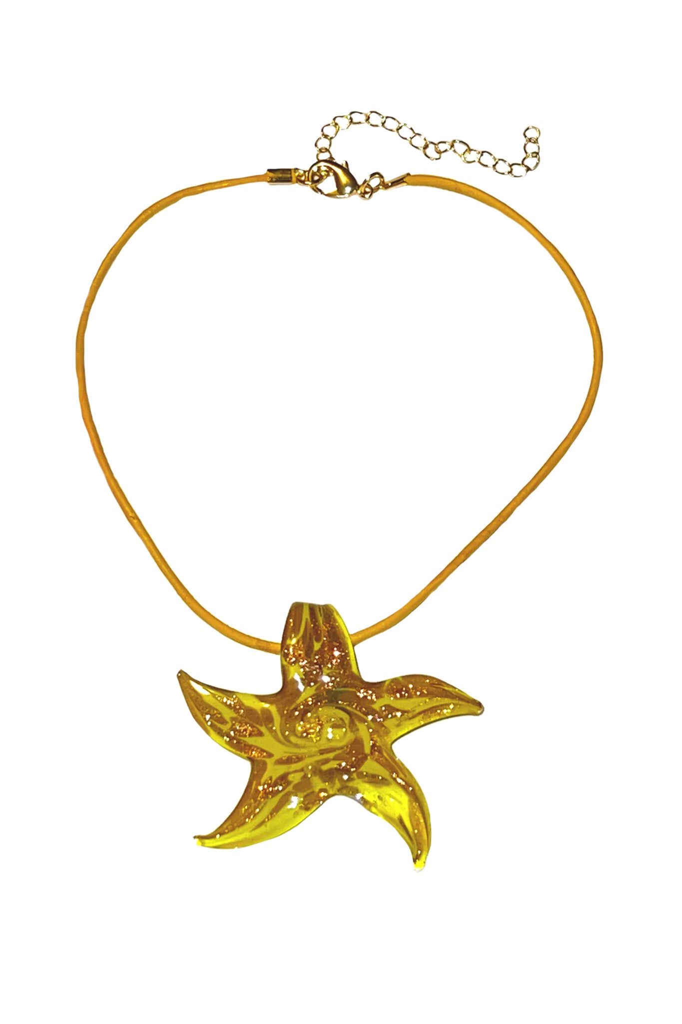 YELLOW STAR FISH NECKLACE