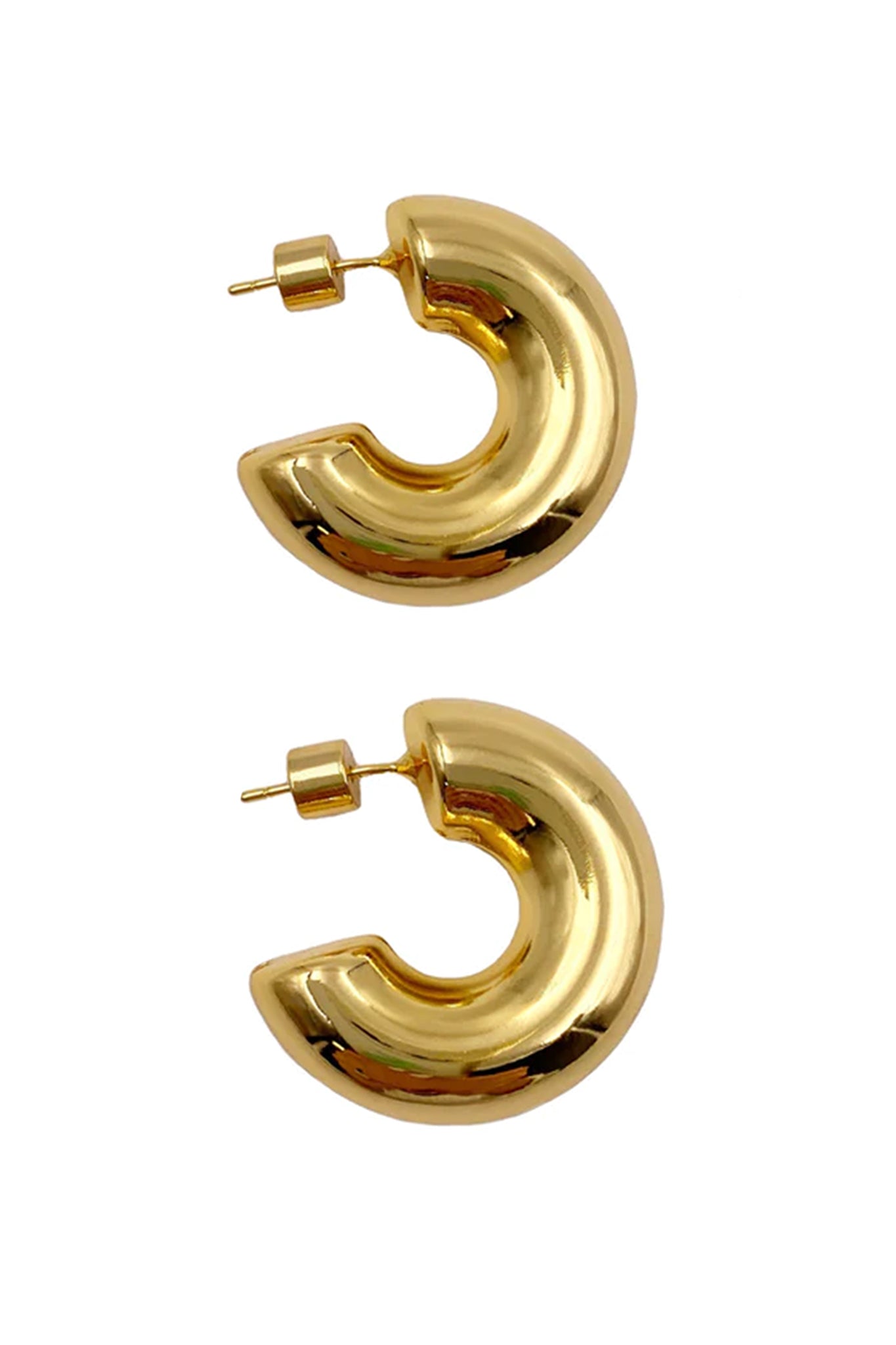 GOLD CHUNK HOOPS